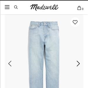 Madewell jean perfect vintage size 29